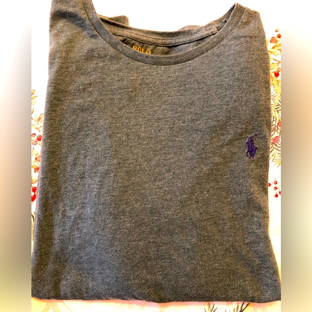 RALPH LAUREN SLIM FIT LONG SLEEVE TOP